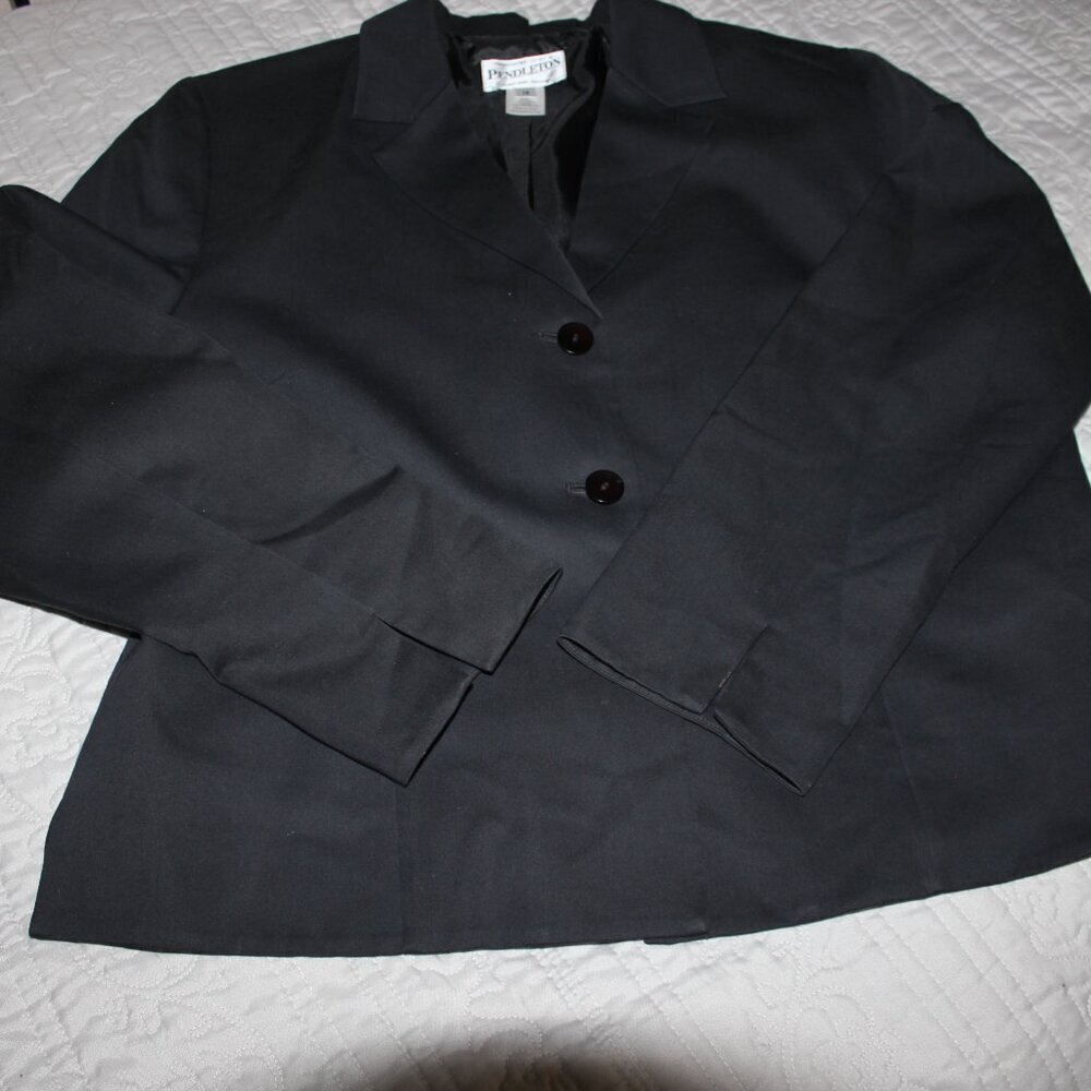 Pendleton 3 button Blazer Silk Blend Size 14 - image 5